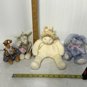 Bunnies By The Bay Plush Lot 4 Small Medium Multicolor Excellent Easter Decor